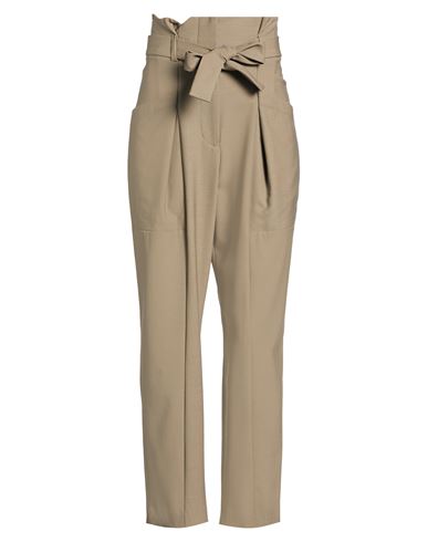 Iro Woman Pants Khaki Size 6 Polyester, Wool, Elastane In Neutral