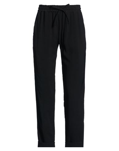 Ferrante Woman Pants Black Size 6 Viscose, Polyester