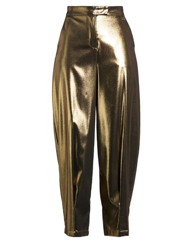 Goa Goa Woman Pants Gold Size L Polyester
