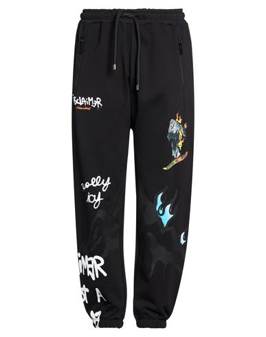 Disclaimer Man Pants Black Size Xl Cotton In Multi