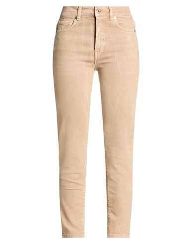 Grifoni Woman Jeans Sand Size 26 Cotton, Elastane