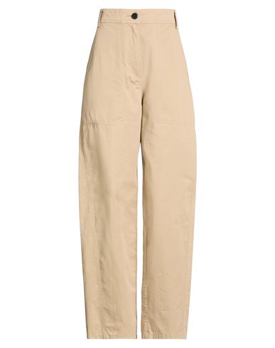 Pomandère Woman Pants Camel Size 10 Cotton In Brown