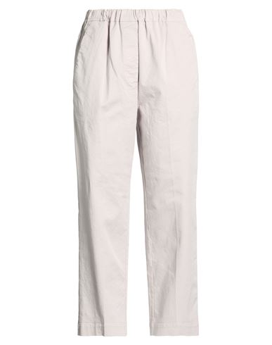 Grifoni Woman Pants Light Grey Size 8 Cotton, Elastane In Multi