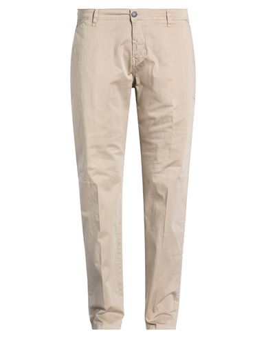 Moro Man Pants Taupe Size 42 Cotton, Elastane In Gray