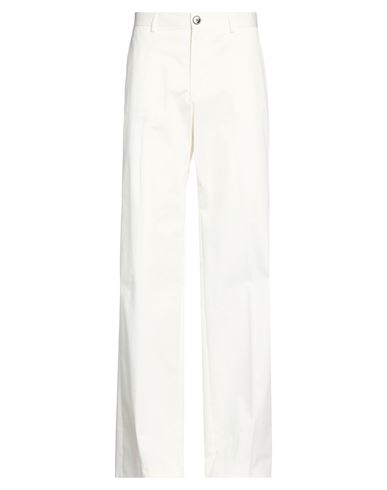 Gabriele Pasini Man Pants White Size 42 Cotton, Elastane