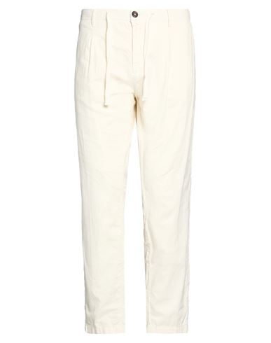 Over-d Over/d Man Pants Ivory Size 36 Cotton, Linen In White