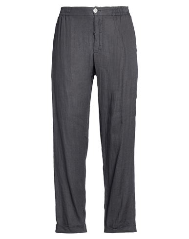 Alpha Studio Man Pants Grey Size 40 Linen In Gray