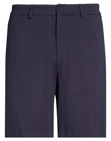 Alpha Studio Man Shorts & Bermuda Shorts Midnight Blue Size 36 Viscose, Polyamide, Elastane