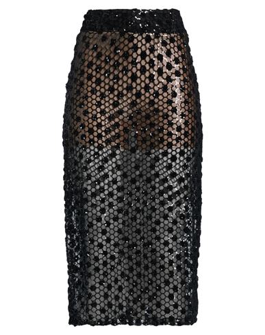 Twenty Four Haitch Woman Midi Skirt Black Size 6 Polyamide