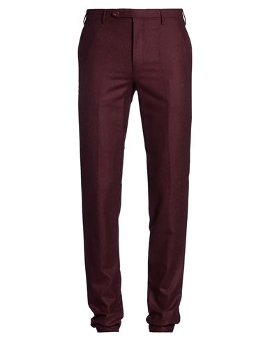 Rota Man Pants Burgundy Size 32 Virgin Wool In Red