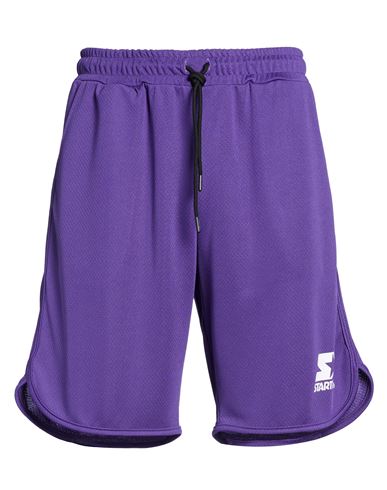 Starter Man Shorts & Bermuda Shorts Purple Size L Polyester