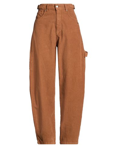Berna Woman Pants Brown Size 8 Cotton