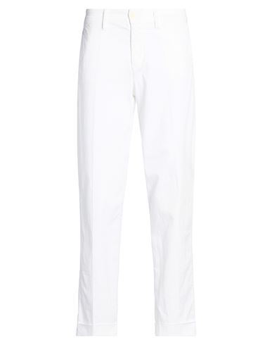 Blauer . Man Pants White Size 29 Cotton, Elastane