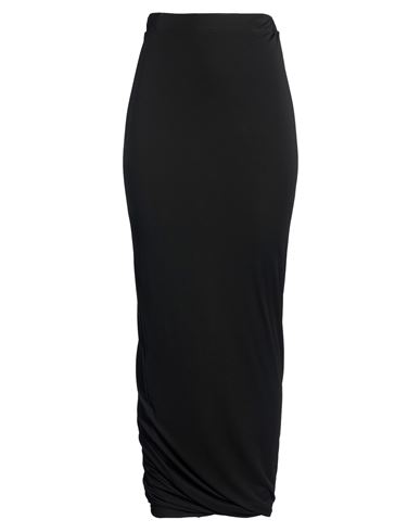 Isabel Benenato Woman Maxi Skirt Black Size 6 Viscose