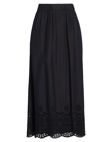 Only Woman Maxi Skirt Black Size L Organic Cotton, Cotton