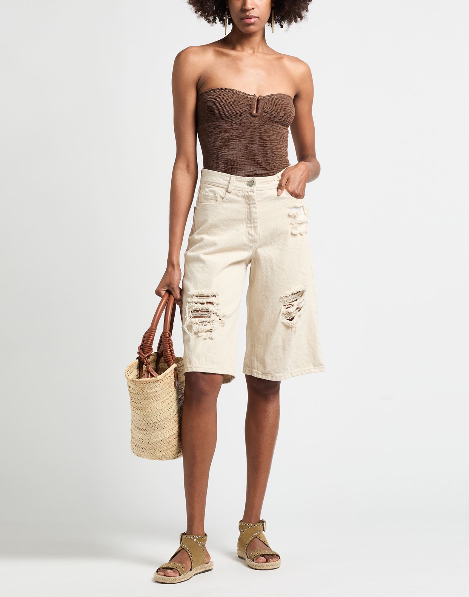  Isabel Benenato - Hosen & Röcke - Jeansshorts - On Yoox.com 