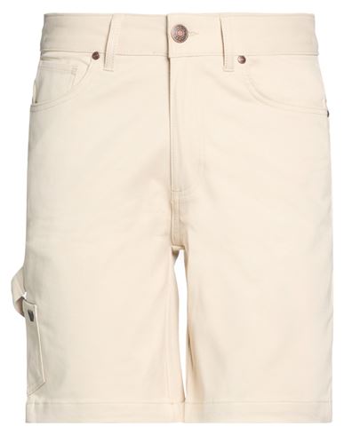 Why Not Brand Man Shorts & Bermuda Shorts Beige Size 28 Cotton, Elastane In Sand