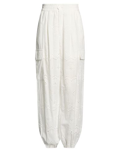 Susy-mix Woman Pants White Size Xs Cotton