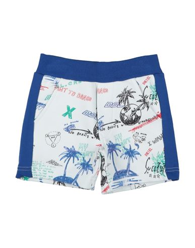 Diesel Babies'  Newborn Boy Shorts & Bermuda Shorts White Size 3 Cotton, Elastane