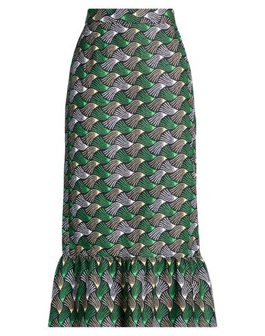 Midi-Rock Damen Grün M Damen