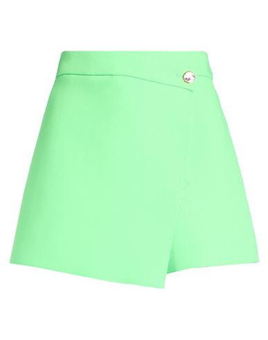 Msgm Woman Shorts & Bermuda Shorts Light Green Size 6 Polyester, Viscose, Elastane