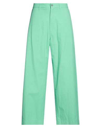 Facetasm Man Pants Light Green Size 4 Cotton, Hemp