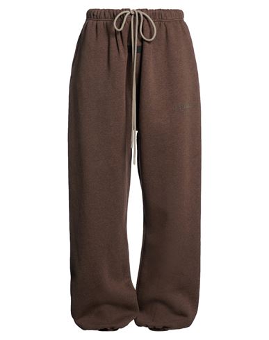 Essentials Fear Of God  Woman Pants Chocolate Brown Size L Cotton, Polyester