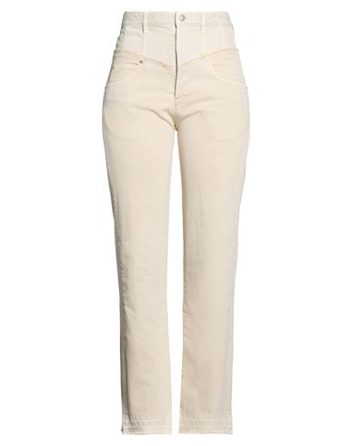 Jeanshose Damen Elfenbein 38 Damen