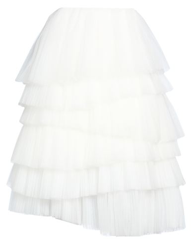 Midi-Rock Damen Weiß 34 Damen