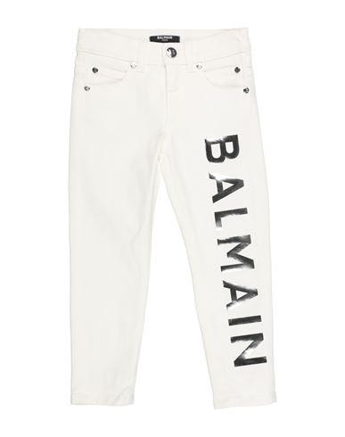 Balmain Babies'  Toddler Pants White Size 6 Cotton, Modal, Elastane