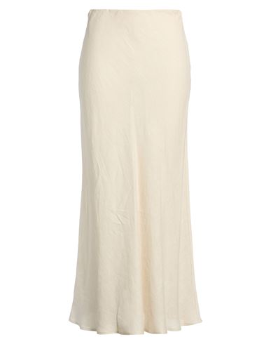 Twinset Woman Maxi Skirt Beige Size 14 Linen In Sand