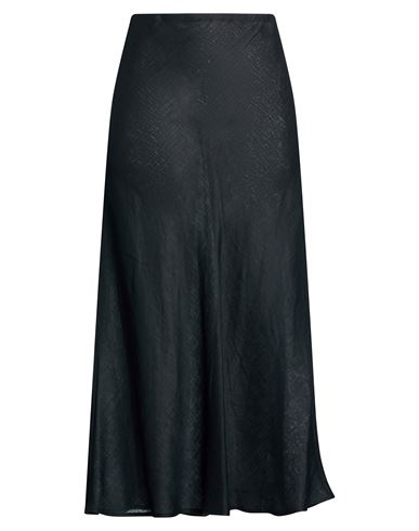 Twinset Woman Maxi Skirt Black Size 14 Linen