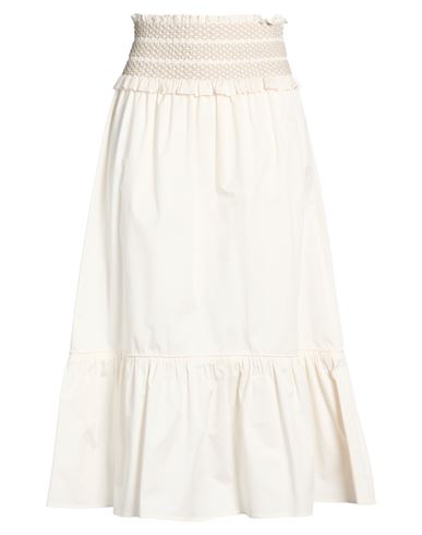 Falda midi Mujer Marfil 34,36,38 Mujer
