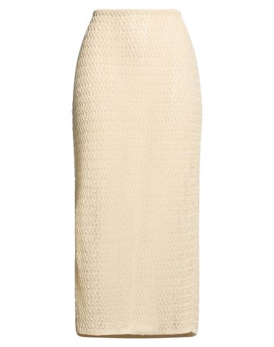 Ba&sh Ba & Sh Woman Maxi Skirt Beige Size 3 Cotton, Polyester, Viscose In Sand