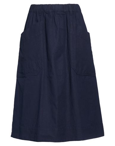 Mhl By Margaret Howell Mhl. By Margaret Howell Woman Midi Skirt Midnight Blue Size M Cotton