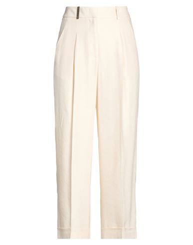 Pantalones Mujer Beige 36 Mujer