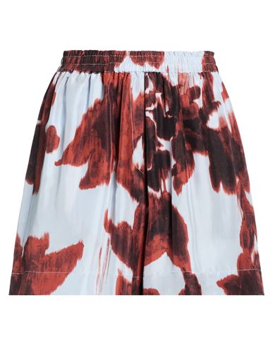 Jucca Woman Shorts & Bermuda Shorts Light Blue Size 6 Silk