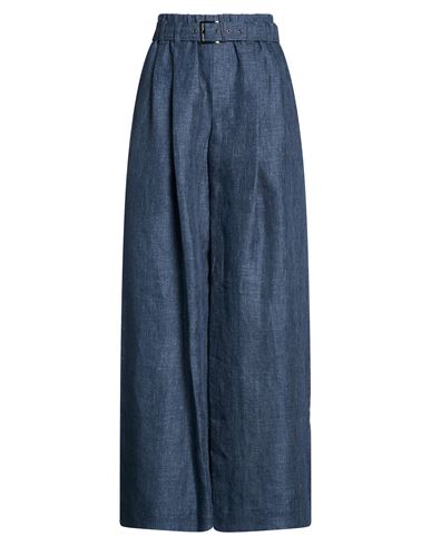 Brunello Cucinelli Woman Pants Blue Size 14 Linen