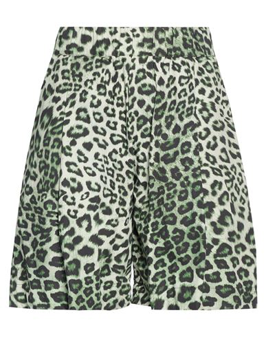 A Paper Kid Woman Shorts & Bermuda Shorts Green Size 10 Cotton