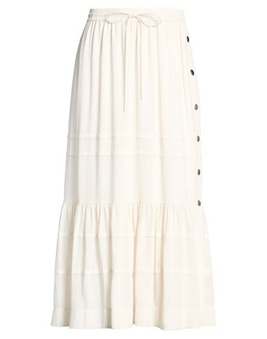 Falda midi Mujer Hueso 32 Mujer