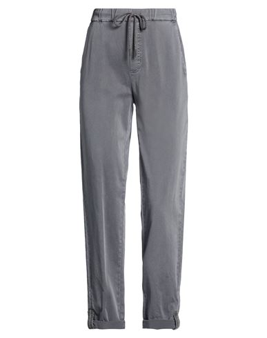 Panicale Woman Pants Grey Size 2 Cotton, Elastane In Gray