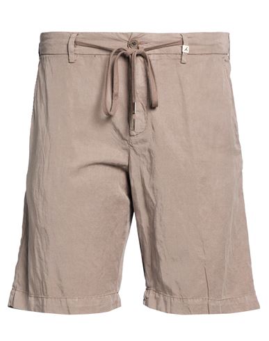 Myths Man Shorts & Bermuda Shorts Taupe Size 38 Lyocell, Linen, Cotton In Purple