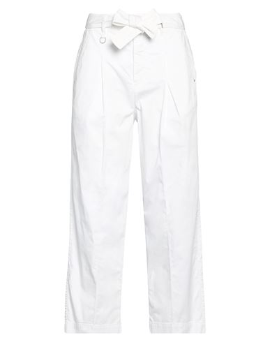 High Courteous Woman Pants White Size 10 Cotton, Elastane
