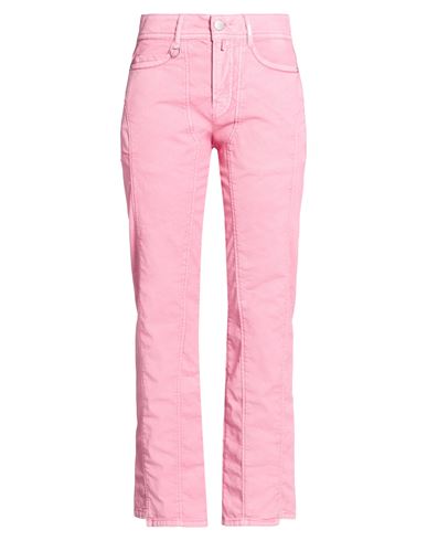 High Deceit Woman Pants Pink Size 10 Cotton, Elastane