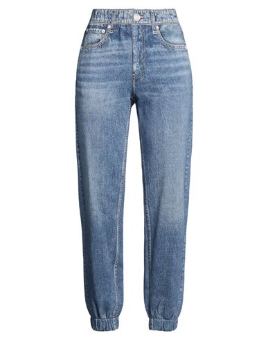 Rag & Bone Woman Pants Blue Size L Cotton
