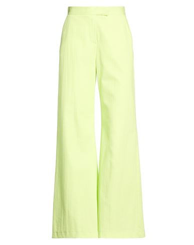 Imperial Woman Pants Lime Green Size L Cotton, Polyester, Elastane