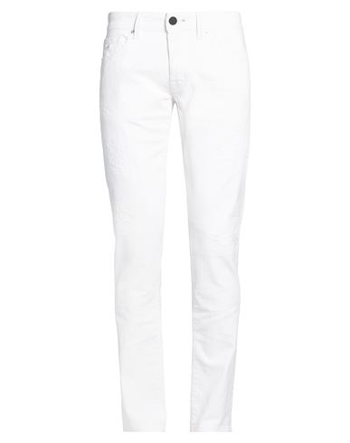 Jeanshose Herren Weiß 35 Herren