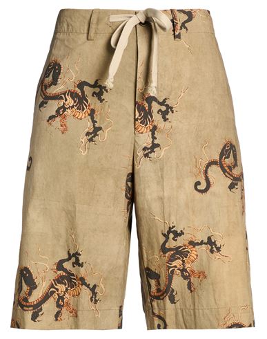 Uma Wang Woman Shorts & Bermuda Shorts Military Green Size Xl Cotton In Multi