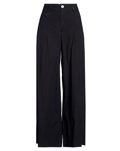 High Use Woman Pants Navy Size 6 Cotton In Blue