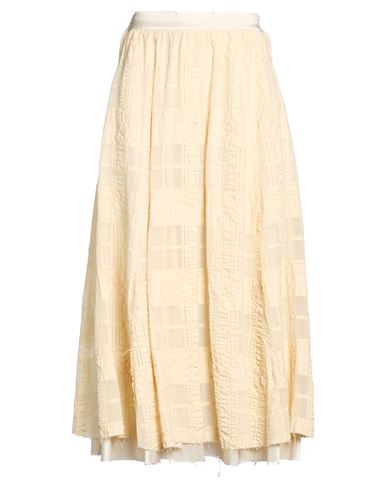 Midi-Rock Damen Beige 36 Damen